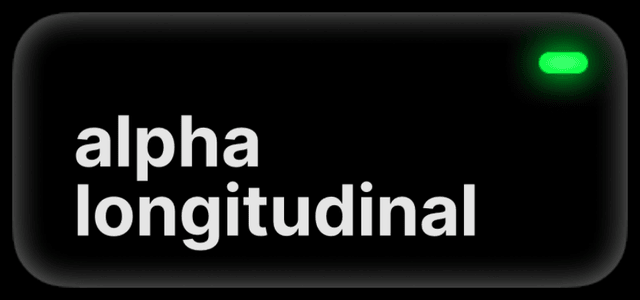 alpha longitudinal, on